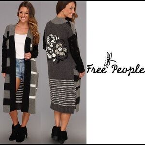 FREE PEOPLE CROCHET CARDI